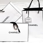 Luxury Shopping - black framed sunglasses on white printer paper