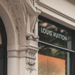 Luxury Shopping - Louis Vuitton boutique signage on building